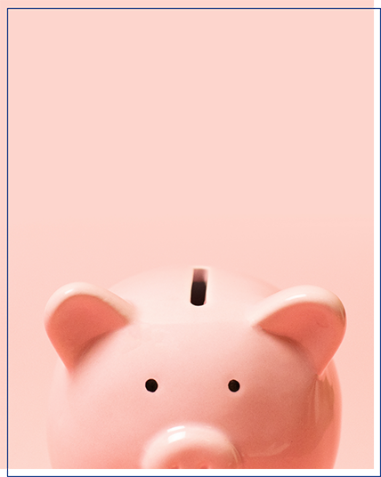  Person dropping a coin into a coin jar